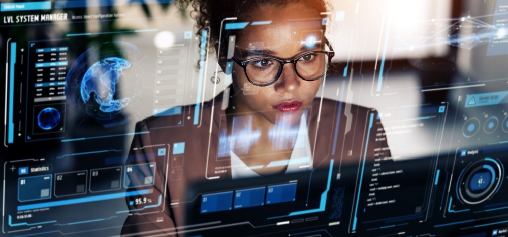 Woman working in office