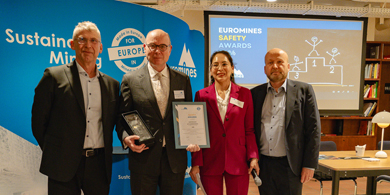 ABB wins gold at Euromines Safety Awards with automated robotic for remote blasting operations