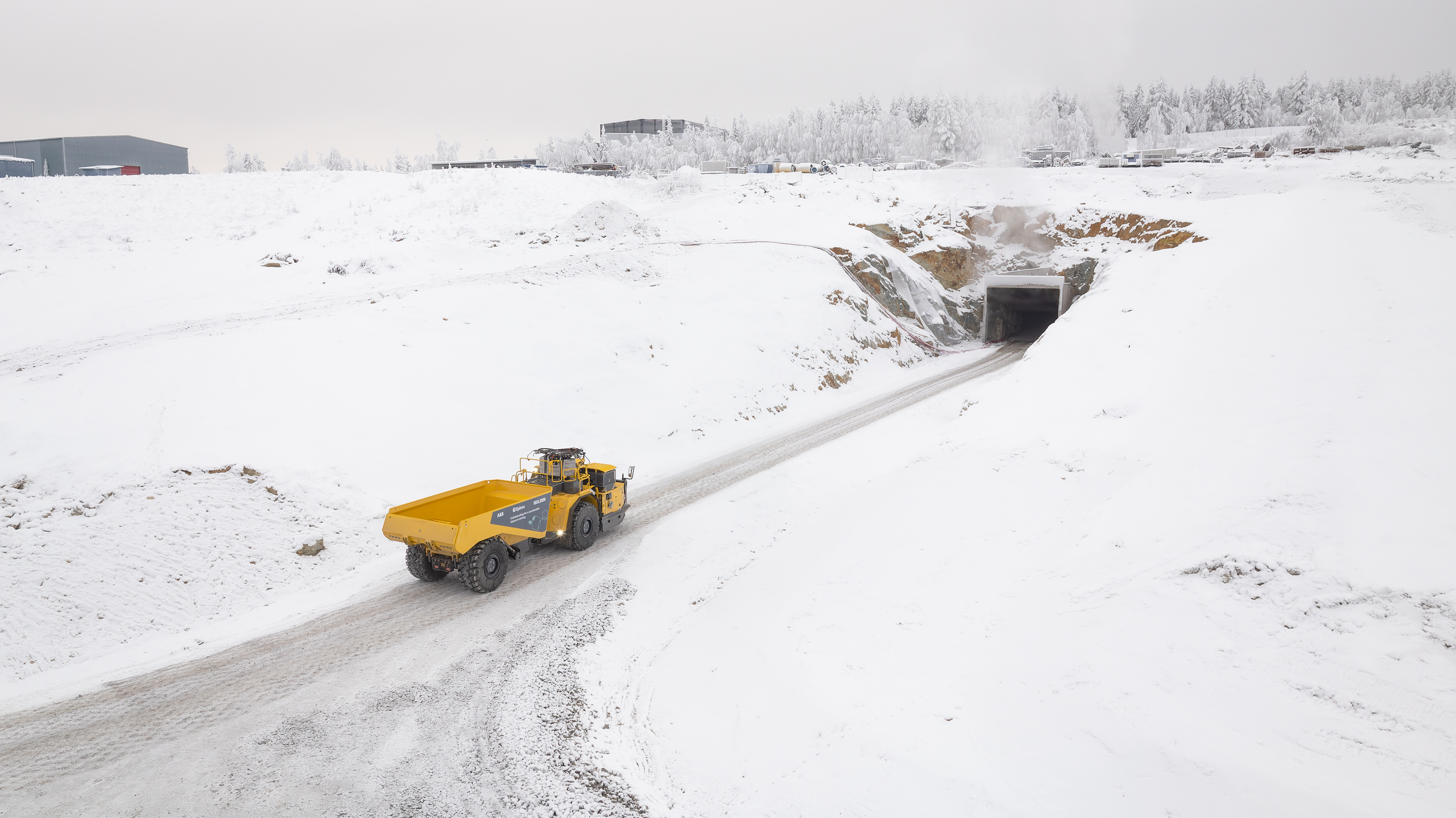 Boliden, Epiroc, ABB battery-electric trolley truck