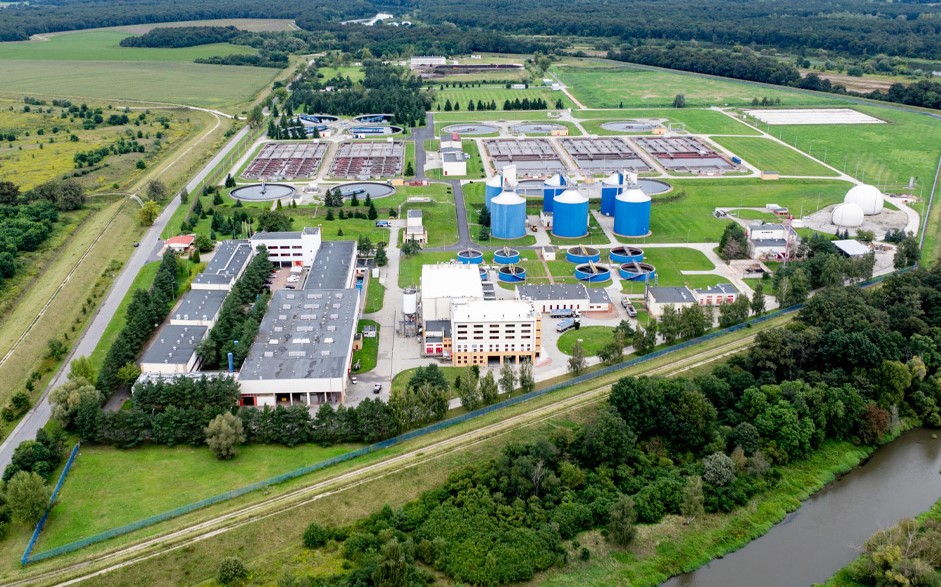 Čistírna odpadních vod Janówek ve Vratislavi