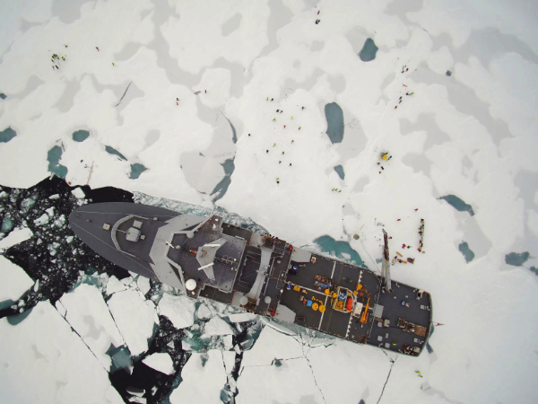 KV Svalbard at the North Pole. Photo courtesy of the Norwegian Coast Guard (3)